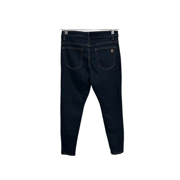 Michael Kors Womens Izzy Skinny Jeans Size 4 Dark Wash Cotton Blend - Picture 2 of 8